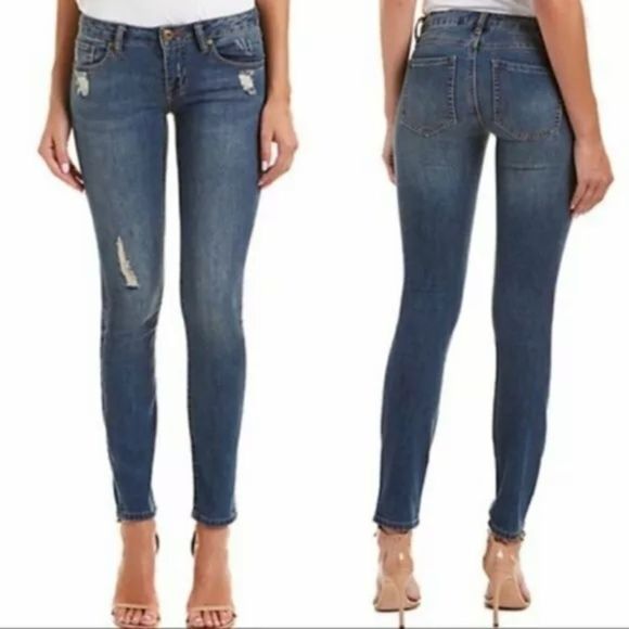 CAbi Denim - Cabi #5087 Skinny Distressed Jeans Sz 4